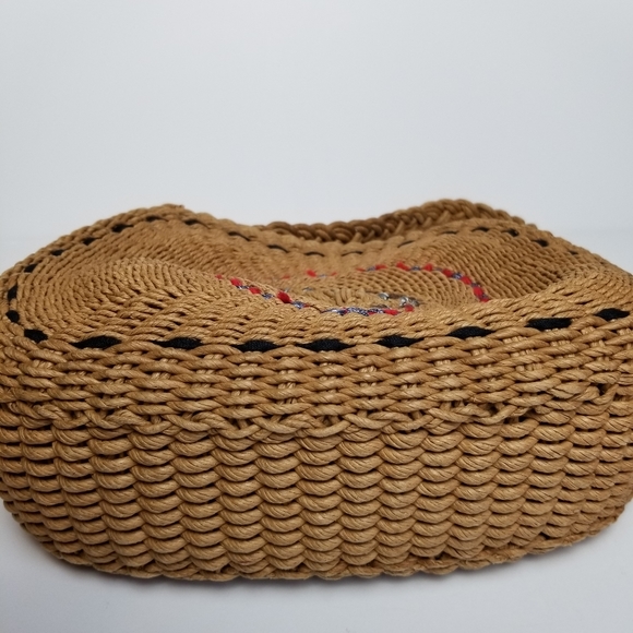 BOHEMIAN RAFFIA HANDMADE STYLE WOVEN HANDBAG - Picture 5 of 7